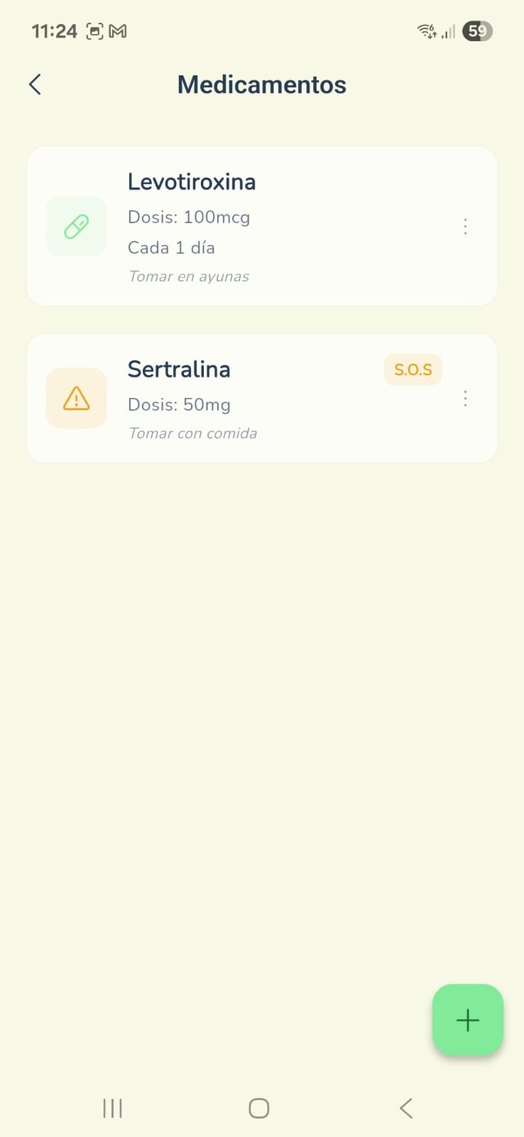 Gestión de medicamentos